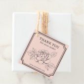 エレガントバラThank Youラベルfor Small Business フェイバータグ (インサイチュ)