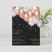 エレガントバルーン 98歳の誕生日招待状 招待状 (スタンド正面)