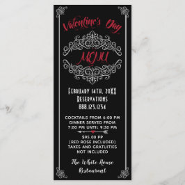 エレガントバレンタインのメニュー メニュー