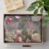 エレガントバレンタインデーデザインとバラ 薄葉紙 (ギフト)