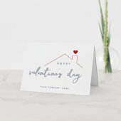 エレガントバレンタインデー実在領 箔グリーティングカード (正面)