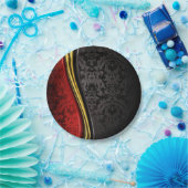 エレガントバロカラフルークパーティープレート用パターン ペーパープレート (パーティー)