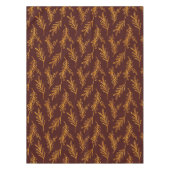 エレガントバーガンディと金ゴールドフローラのスプリングテーブルクロス テーブルクロス (正面)