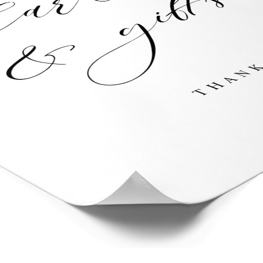 エレガントバーガンディーピンク赤面、カードとギフトサイン ポスター (角)