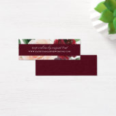 エレガントバーグンディフローラの結婚ウェブサイトRSVP (デスク)