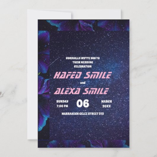 エレガントバーグントバラとフローラ結婚デザインイン 招待状 (正面)