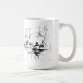 エレガントバーシーンinレストランインテリア コーヒーマグカップ