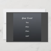 エレガントバースデーパーティー招待状金ゴールドパープル 招待状 (裏面)