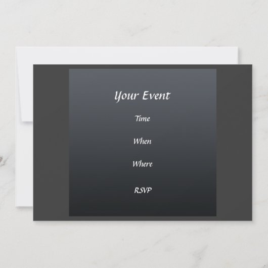 エレガントバースデーパーティー招待状金ゴールドパープル 招待状 (裏面)