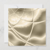 エレガントバースデーパーティー金ゴールドブラッククリーム 招待状 (裏面)