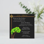 エレガントバー（ユダヤ教の）バル・ミツバー招待状 招待状 (スタンド正面)