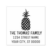 エレガントパイナップル#11名前をカスタムする差出人住所 セルフインキングスタンプ (デザイン)