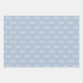 エレガントパイロットブラシスクリプトタイポグラフィ ラッピングペーパーシート (正面2)