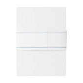 エレガントパウダーブルー結婚スクリプト 招待状ベリーバンド (裏面例)