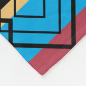 エレガントパターストライプンロマンチックボホバレンタイン フリースブランケット (角)