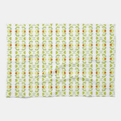 エレガントパターン（の模様が）あるデザイン キッチンタオル (横)