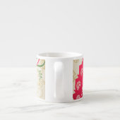 エレガントパターン（の模様が）ある磁器 エスプレッソカップ (裏面)