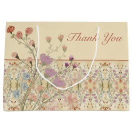 エレガントパターン（の模様が）ある ラージペーパーバッグ