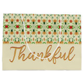 エレガントパターン（の模様が）ある ラージペーパーバッグ (裏面)