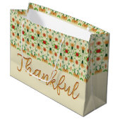 エレガントパターン（の模様が）ある ラージペーパーバッグ (正面アングル)