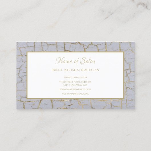 エレガントパチパチ絵を描ル金ゴールドBoutique 名刺 (裏面)