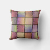 エレガントパッチワークの正方形のイメージ クッション (裏面)