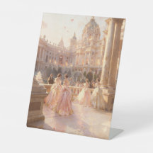 エレガントパレスボール-ビンテージオイルペイントデスクシー