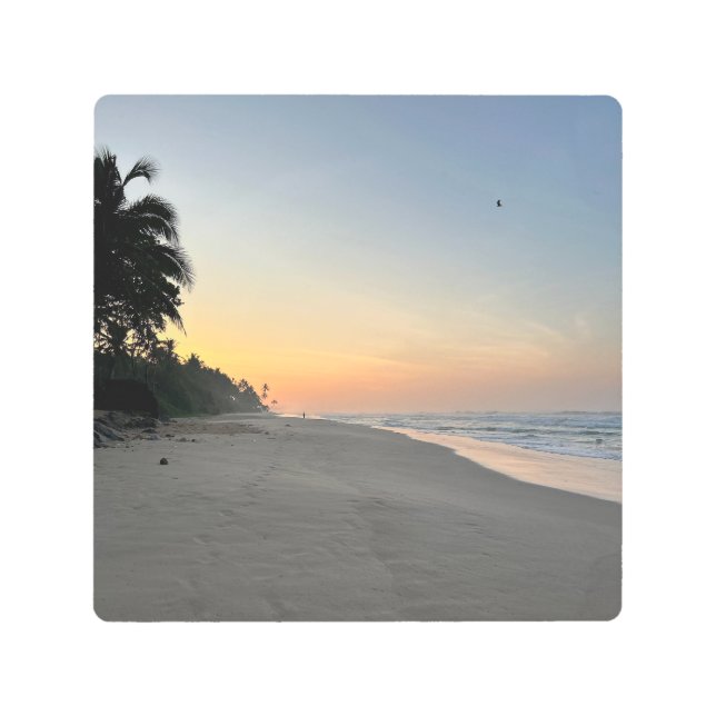 エレガントパーソナライズされたカスタム写真の追加 メタルプリント (正面)