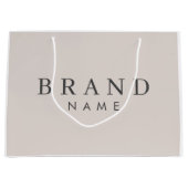 エレガントパーソナライズされたカスタム抱き枕 ラージペーパーバッグ (正面)