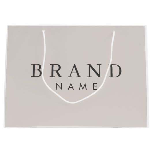 エレガントパーソナライズされたカスタム抱き枕 ラージペーパーバッグ (正面)