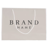 エレガントパーソナライズされたカスタム抱き枕 ラージペーパーバッグ (裏面)