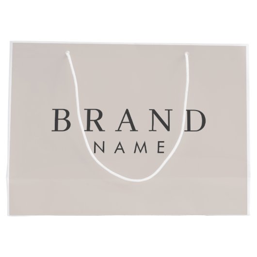 エレガントパーソナライズされたカスタム抱き枕 ラージペーパーバッグ (裏面)