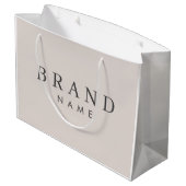 エレガントパーソナライズされたカスタム抱き枕 ラージペーパーバッグ (裏面アングル)