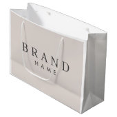 エレガントパーソナライズされたカスタム抱き枕 ラージペーパーバッグ (正面アングル)