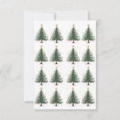 エレガントパーソナライズされたクリスマス 出欠カード (裏面)