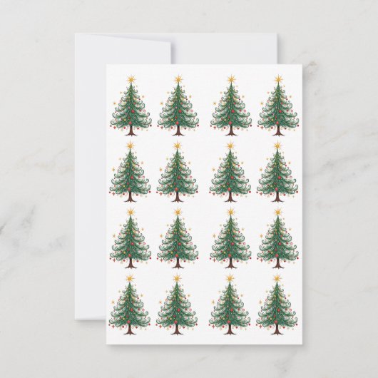 エレガントパーソナライズされたクリスマス 出欠カード (裏面)