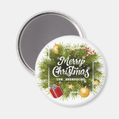 エレガントパーソナライズされたツリー |マグネット マグネット (正面/裏面)