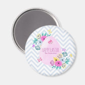 エレガントパーソナライズされたハッピーイースター |マグネット マグネット (正面/裏面)