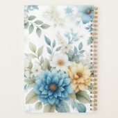 エレガントパーソナライズされたフローラプランナー プランナー手帳 (裏面)