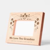 エレガントパーソナライズされたフローラ レーザー彫刻フレーム (左)