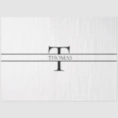 エレガントパーソナライズされたモノグラムの名前をカスタムする 薄葉紙 (正面)