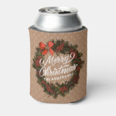 エレガントパーソナライズされたリース |クーラーボックス 缶クーラー (缶裏面)