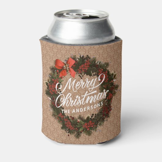 エレガントパーソナライズされたリース |クーラーボックス 缶クーラー (缶裏面)