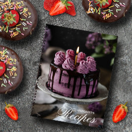 エレガントパーソナライズされたレシピ ノートブック