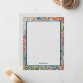 エレガントパーソナライズされたヴィンテージ ノートカード (正面/裏面インサイチュ)