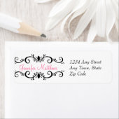エレガントパーソナライズされた住所 シール (インサイチュ)