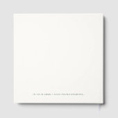 エレガントパーソナライズされた写結婚真 ゲストブック (裏面)