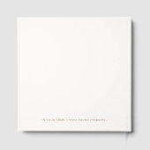 エレガントパーソナライズされた写結婚真 ゲストブック (裏面)