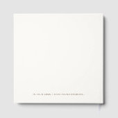 エレガントパーソナライズされた写結婚真 ゲストブック (裏面)