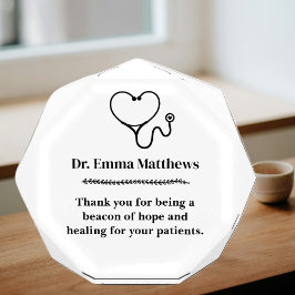 エレガントパーソナライズされた医 表彰盾